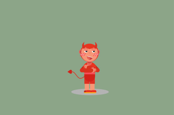 Character of Smiling Little Devil Embroidery Review