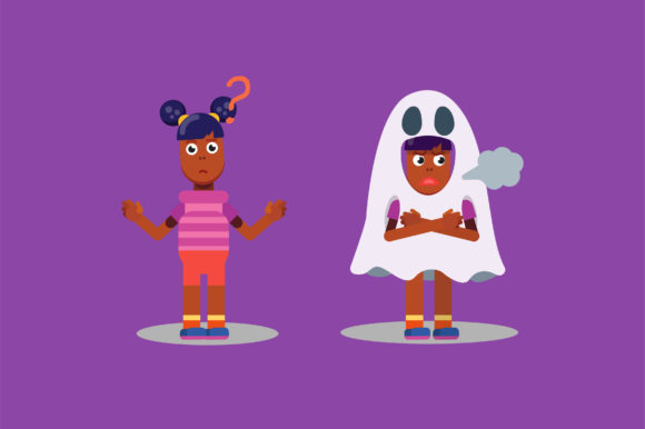 Characters of an Angry Twin - Halloween