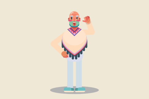 Characters of Man with Native Costume Review