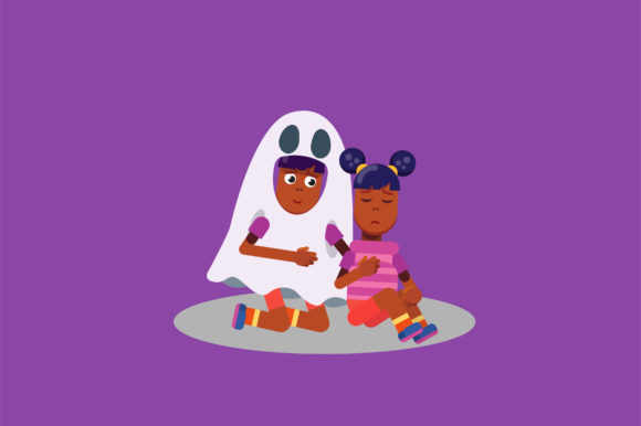 Characters of Sad Twins - Halloween