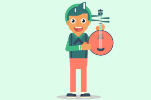 Composer Characters Vector Illustration Review