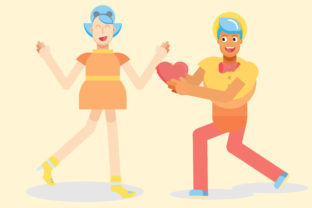 Cute Couple Vector Illustration Review