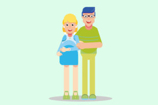 Family Characters Vector Illustration Review