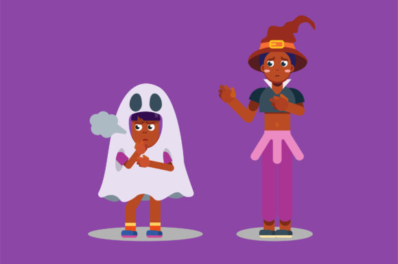 Halloween Characters - Witch and Ghost Review