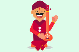 Indian Character Vector Illustration Review