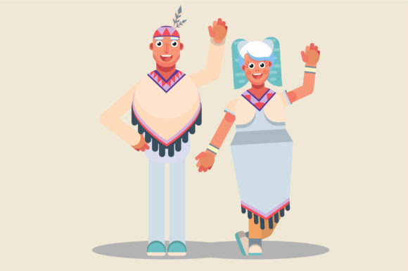 Native Couple - Happy Thanksgiving Embroidery Review
