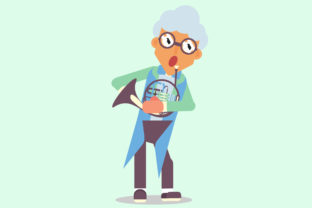 Young Musician Vector Illustration Review